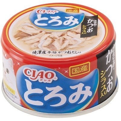 CIAO Thickened Chicken Fillet, Bonito and Whitefish Flavor．80gx24cans #A-45
