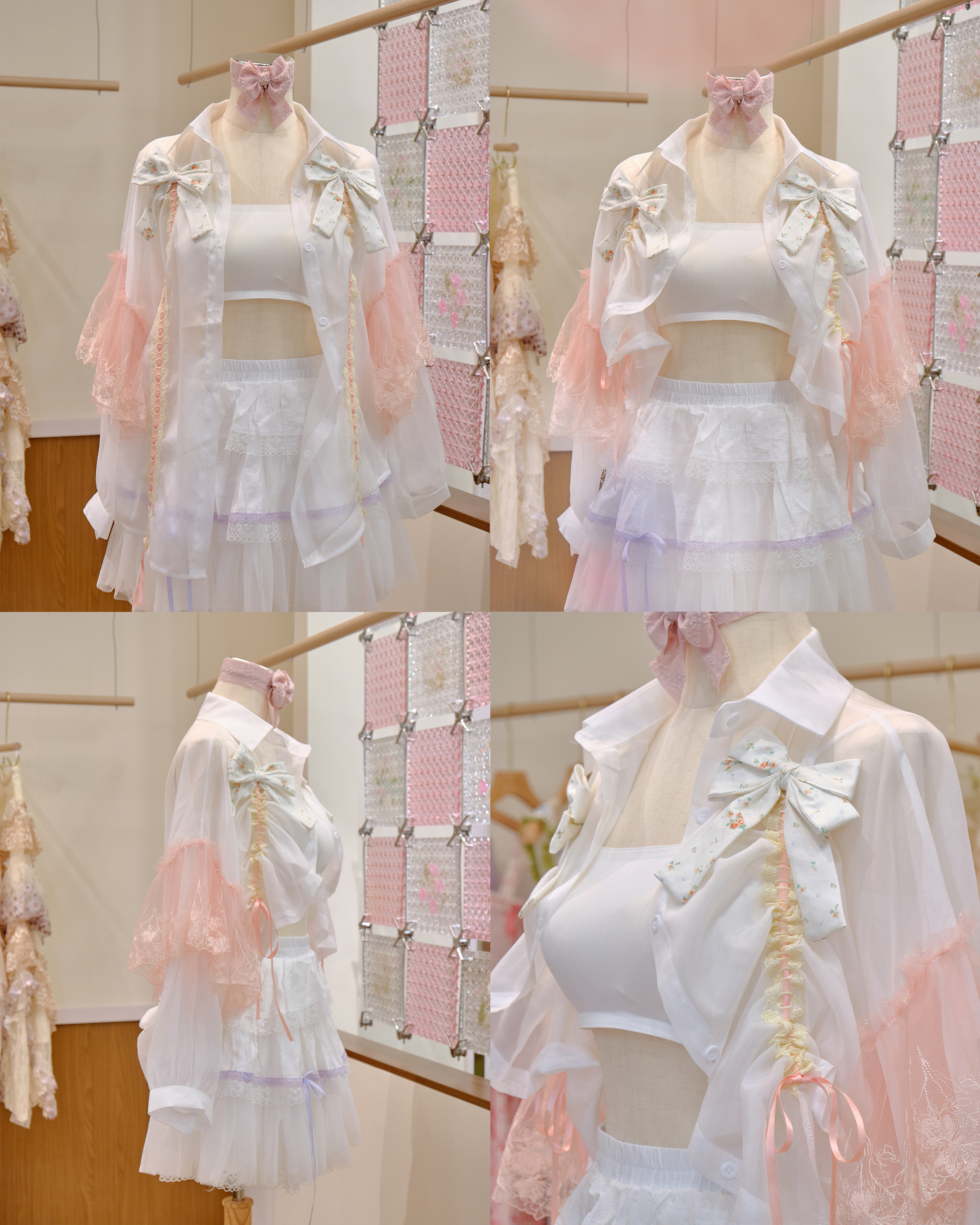 12585 2-Way Drawstring Double Bow Sun-Protective Shirt/Jacket