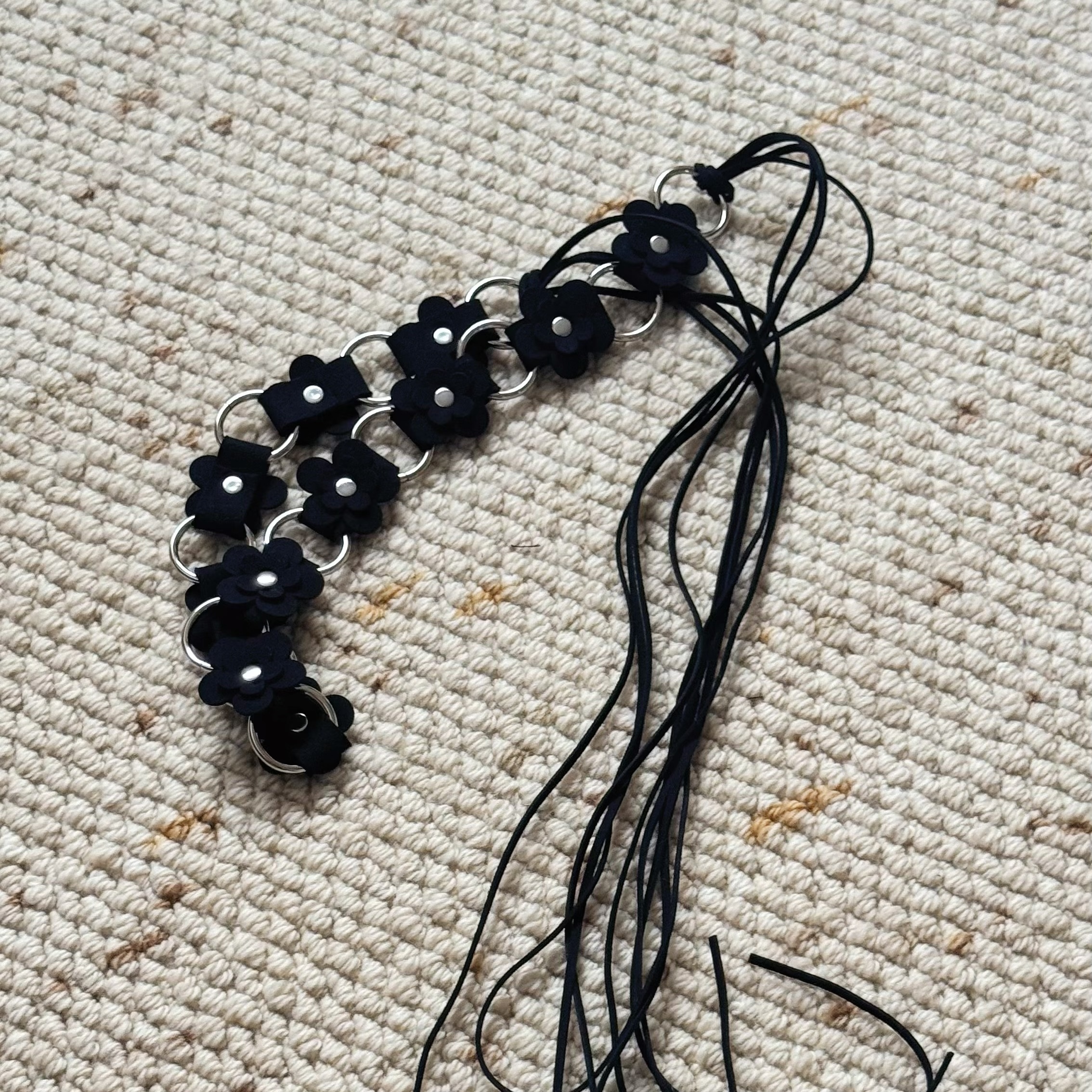 C3日系女孩 花花流蘇腰鏈