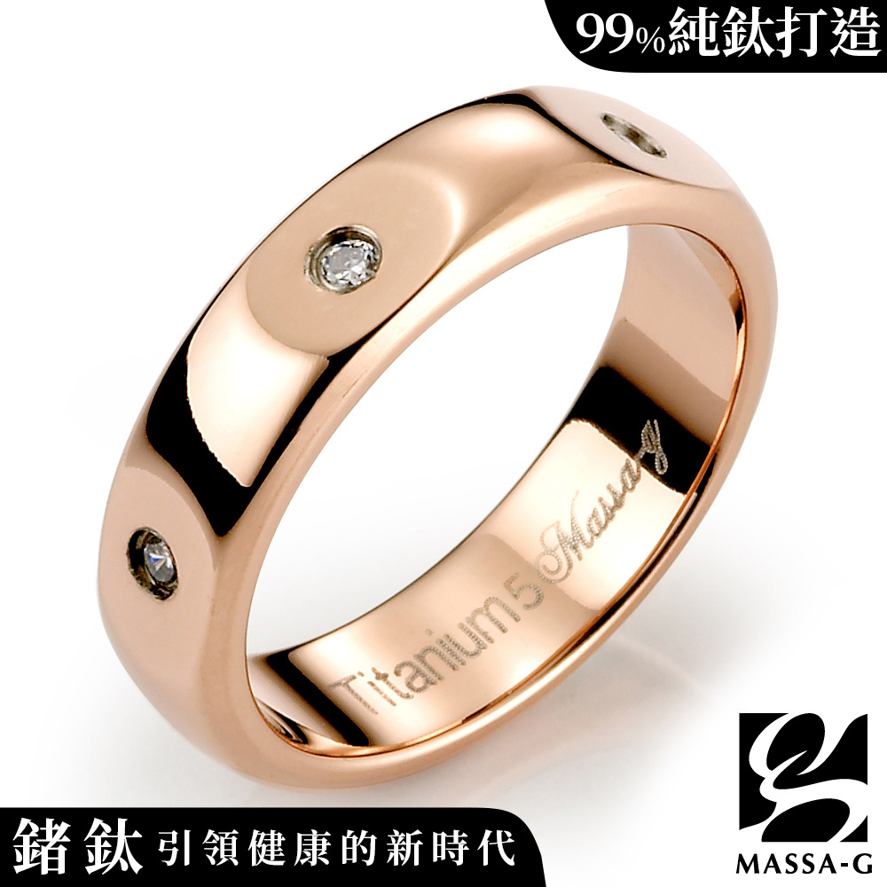 MASSA-G DECO系列【愛像你-玫瑰】 鈦金女戒