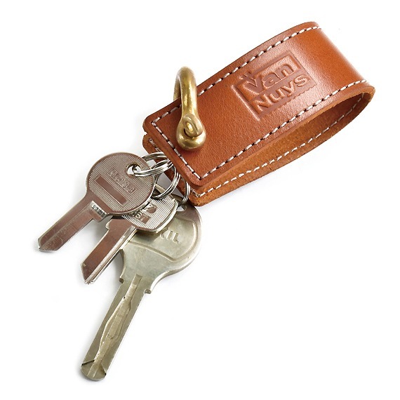 VanNuys E092 Vintage Shrink Leather Keychain