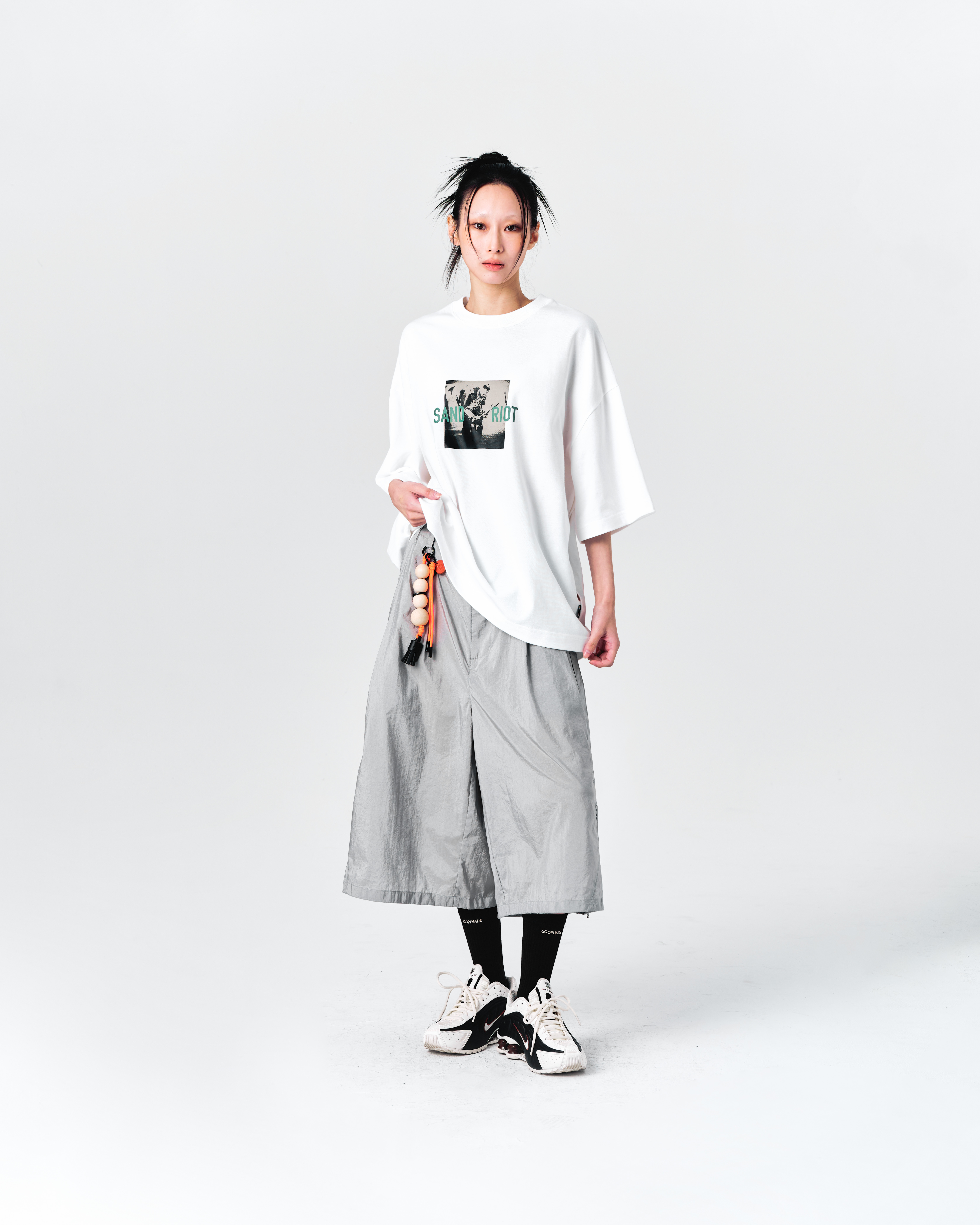 GOOPiMADE “GTB-03T” Sand Riot Logo Tee - White