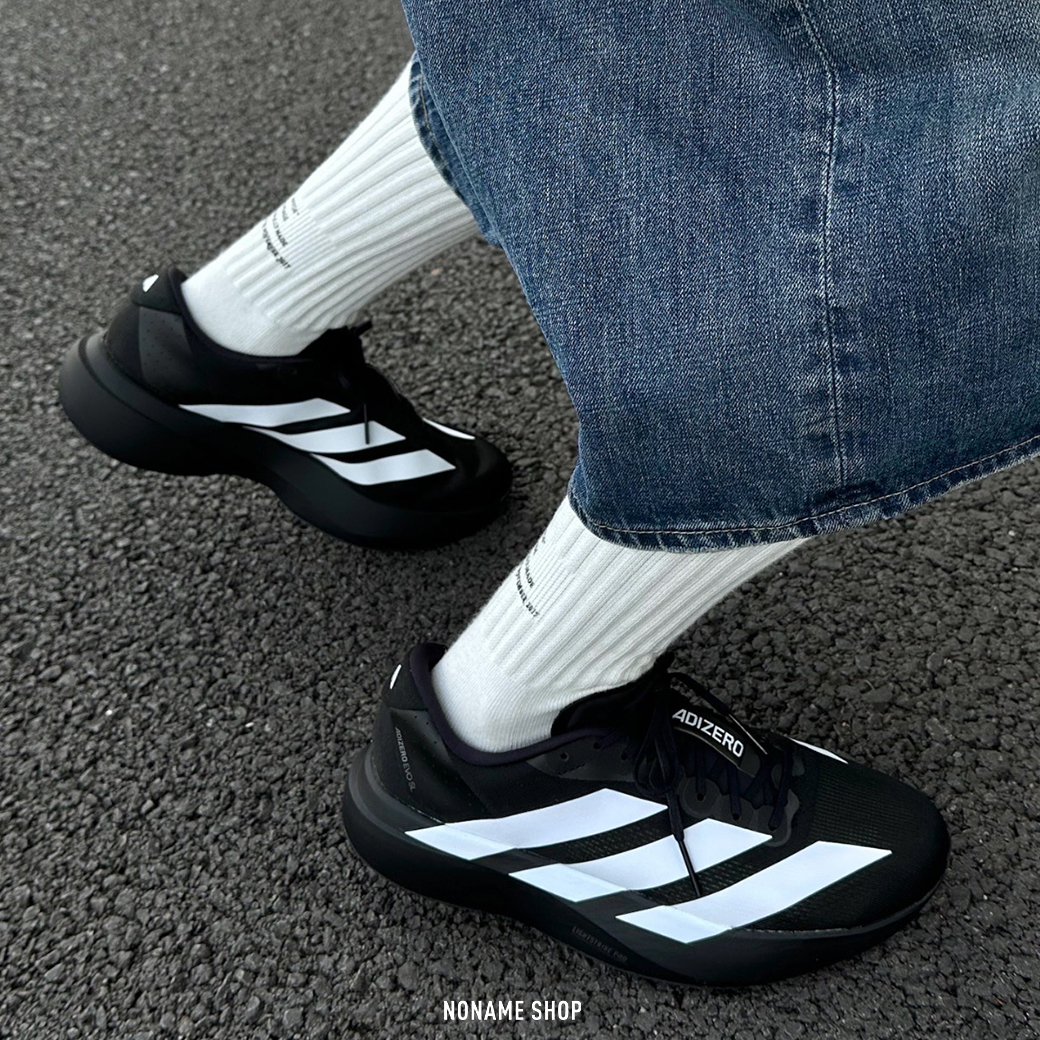 ADIDAS ADIZERO EVO SL 厚底 增高 訓練 跑鞋 黑武士 (男款)