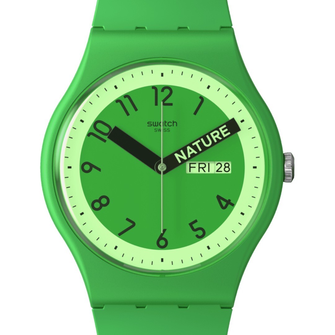 【Swatch】PROUDLY GREEN SO29G704 41mm 現代鐘錶