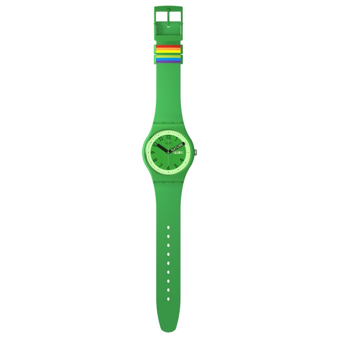 【Swatch】PROUDLY GREEN SO29G704 41mm 現代鐘錶