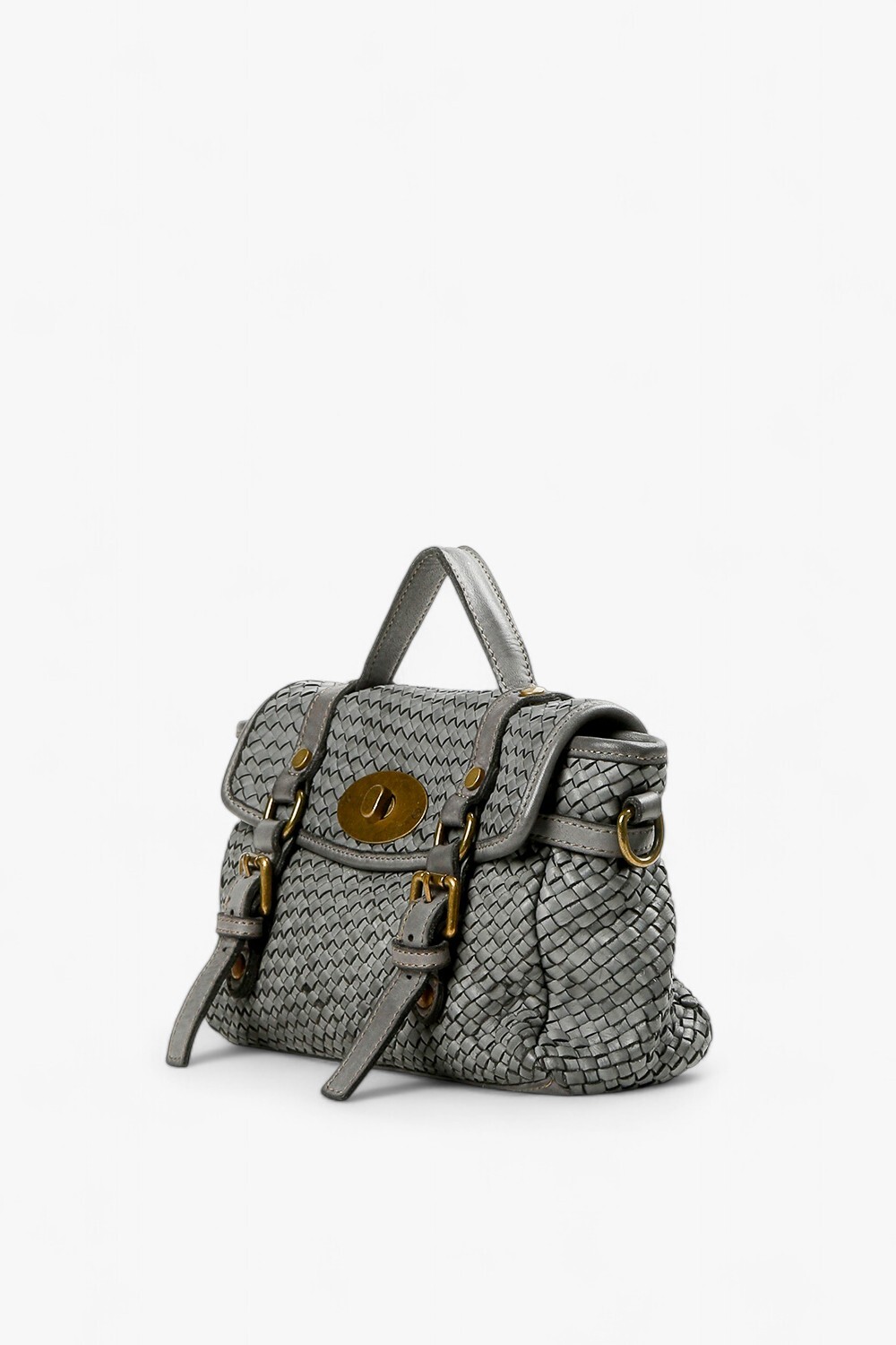 Minnie 編織英倫包 深灰