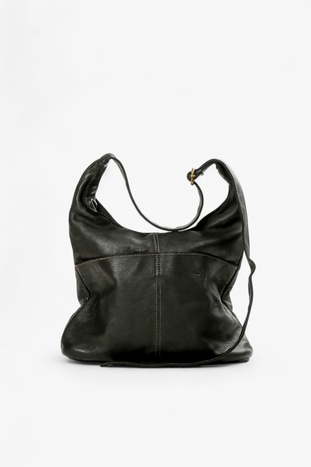 Simple 雙口袋肩背包 黑色