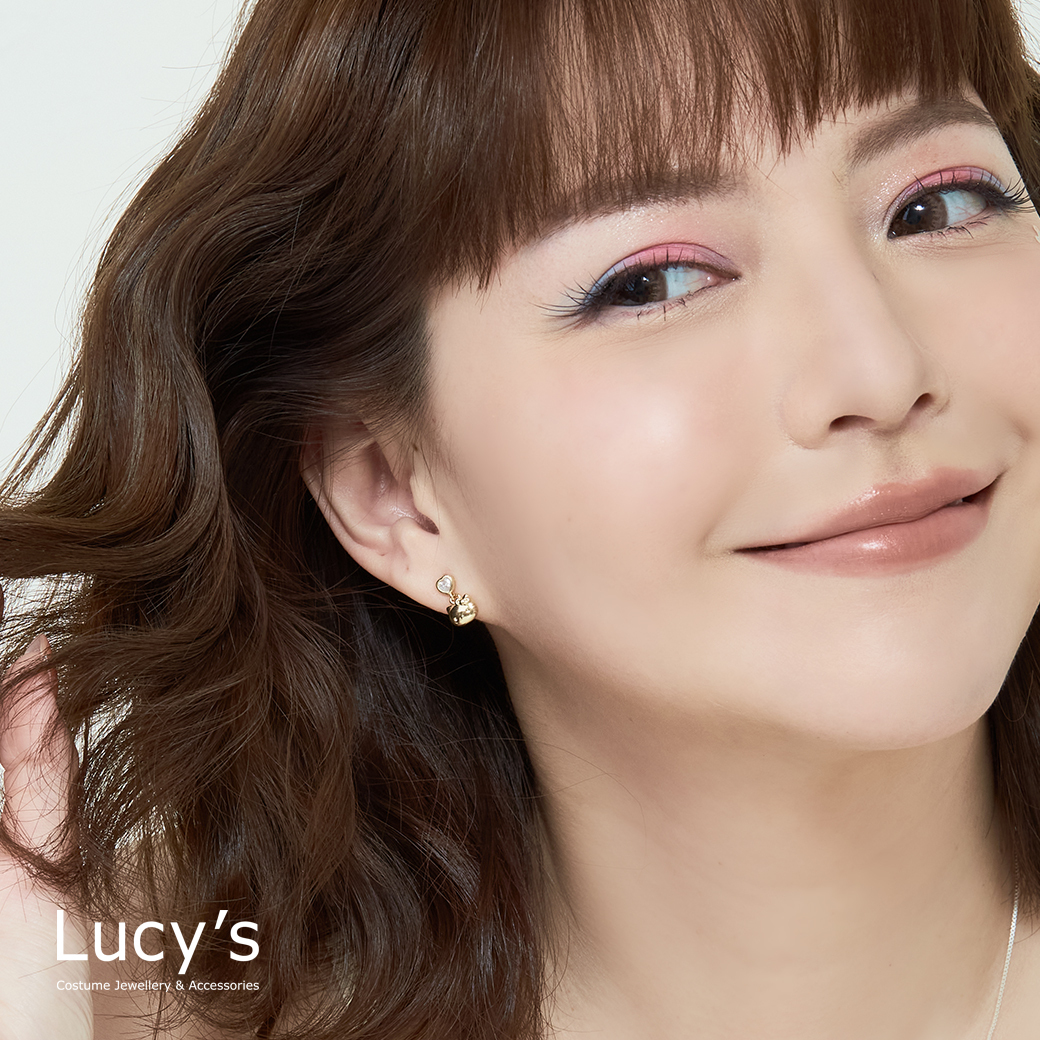 Lucy's X Hello Kitty 限量聯名 Shining Heart  針式/夾式耳環 (三色) (125410-125415)