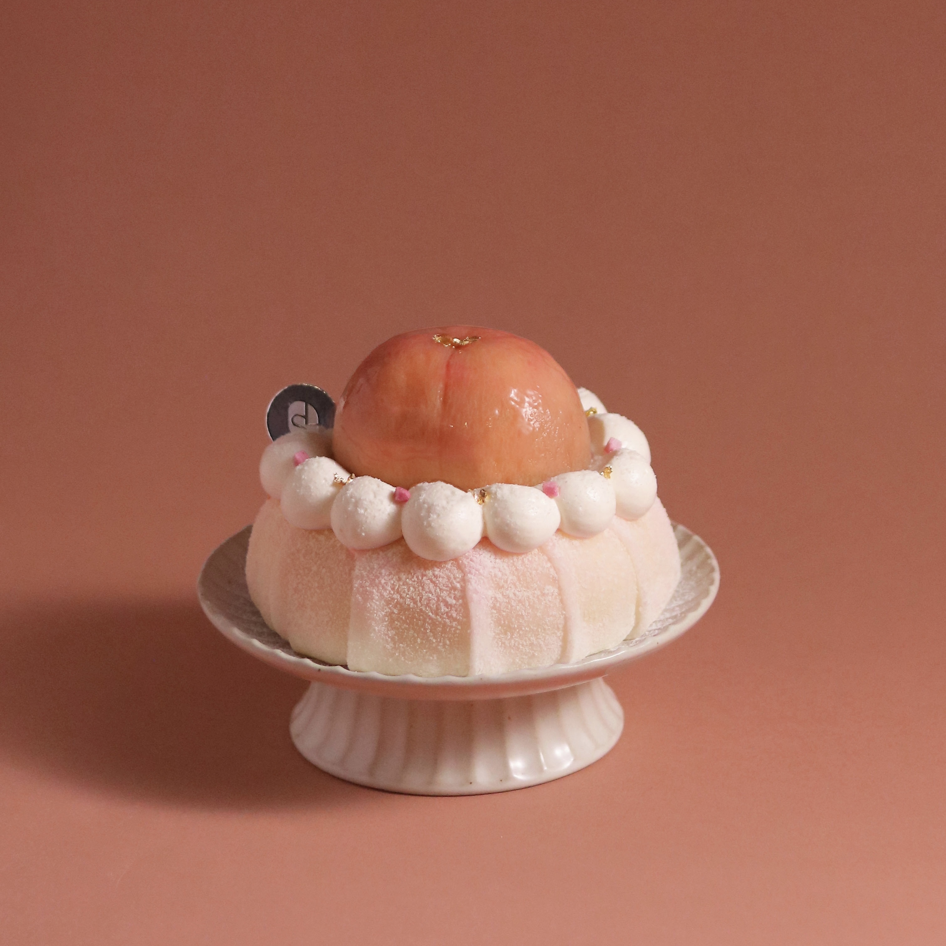 一顆水蜜桃布丁蛋糕