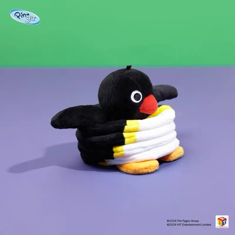 企鵝家族 PINGU 彈簧 搞笑吊飾