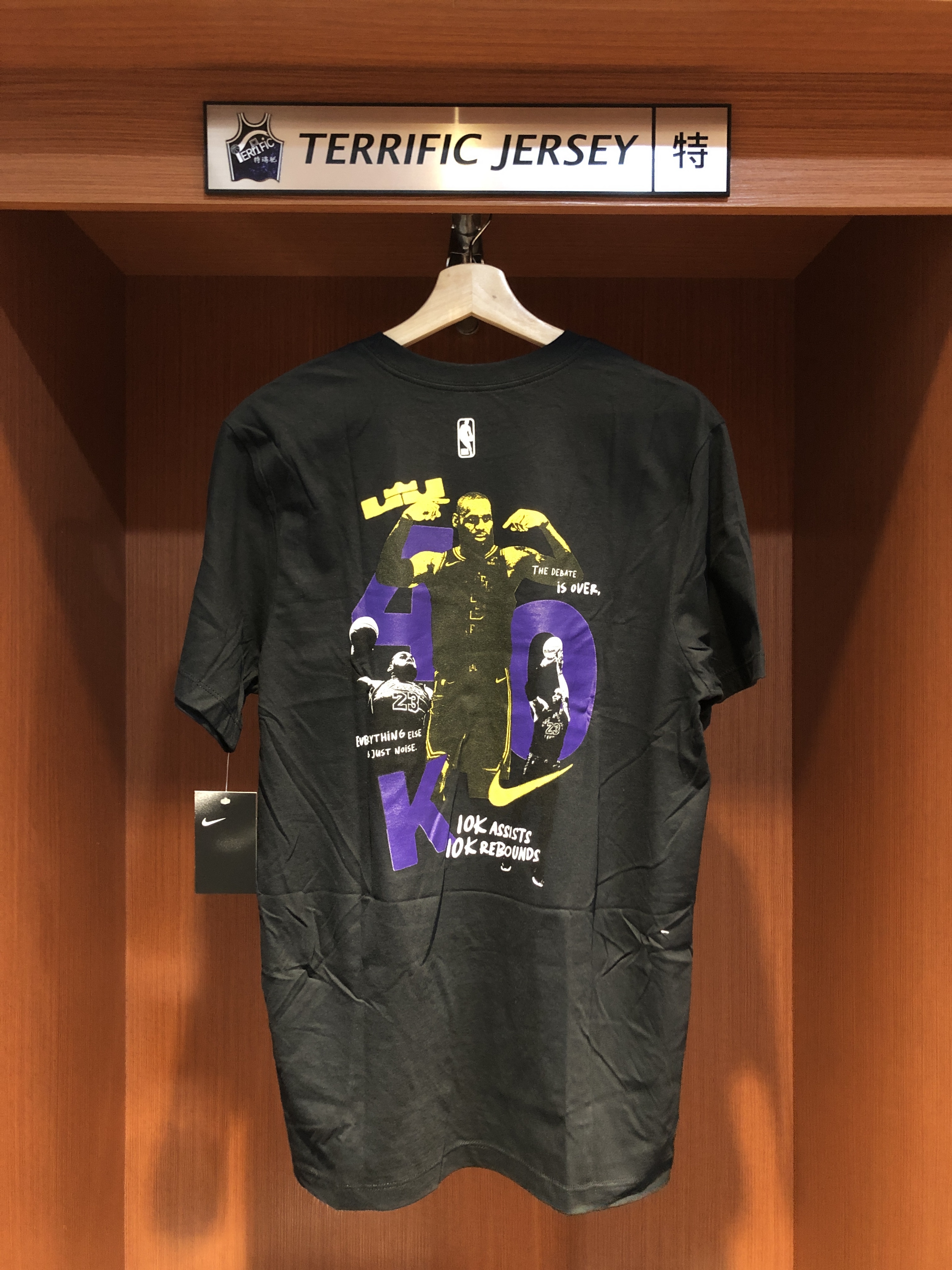 NBA短袖 Lebron James 40000 Points 洛杉磯湖人 歷史紀錄 四萬分 4萬 Nike Tee 全新