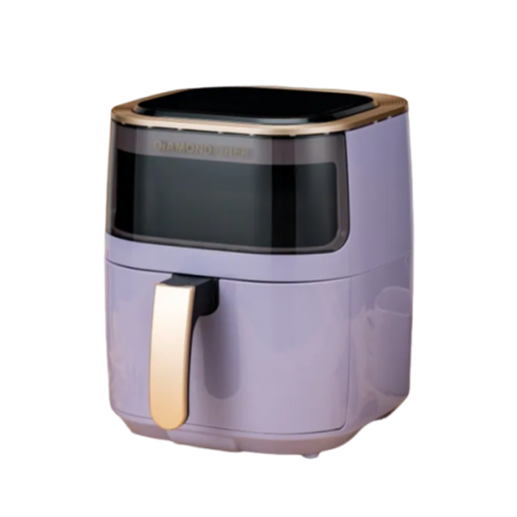 DIAMOND CHEF 4.5L 熱穿透可透視氣炸旋風鍋-香芋紫色 (EL22012-10800D)