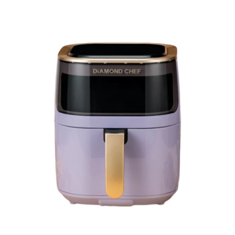DIAMOND CHEF 4.5L 熱穿透可透視氣炸旋風鍋-香芋紫色 (EL22012-10800D)