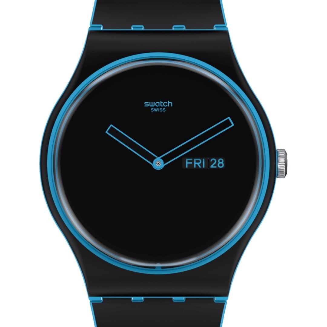 【Swatch】MINIMAL LINE BLUE SO29S701 41mm 現代鐘錶