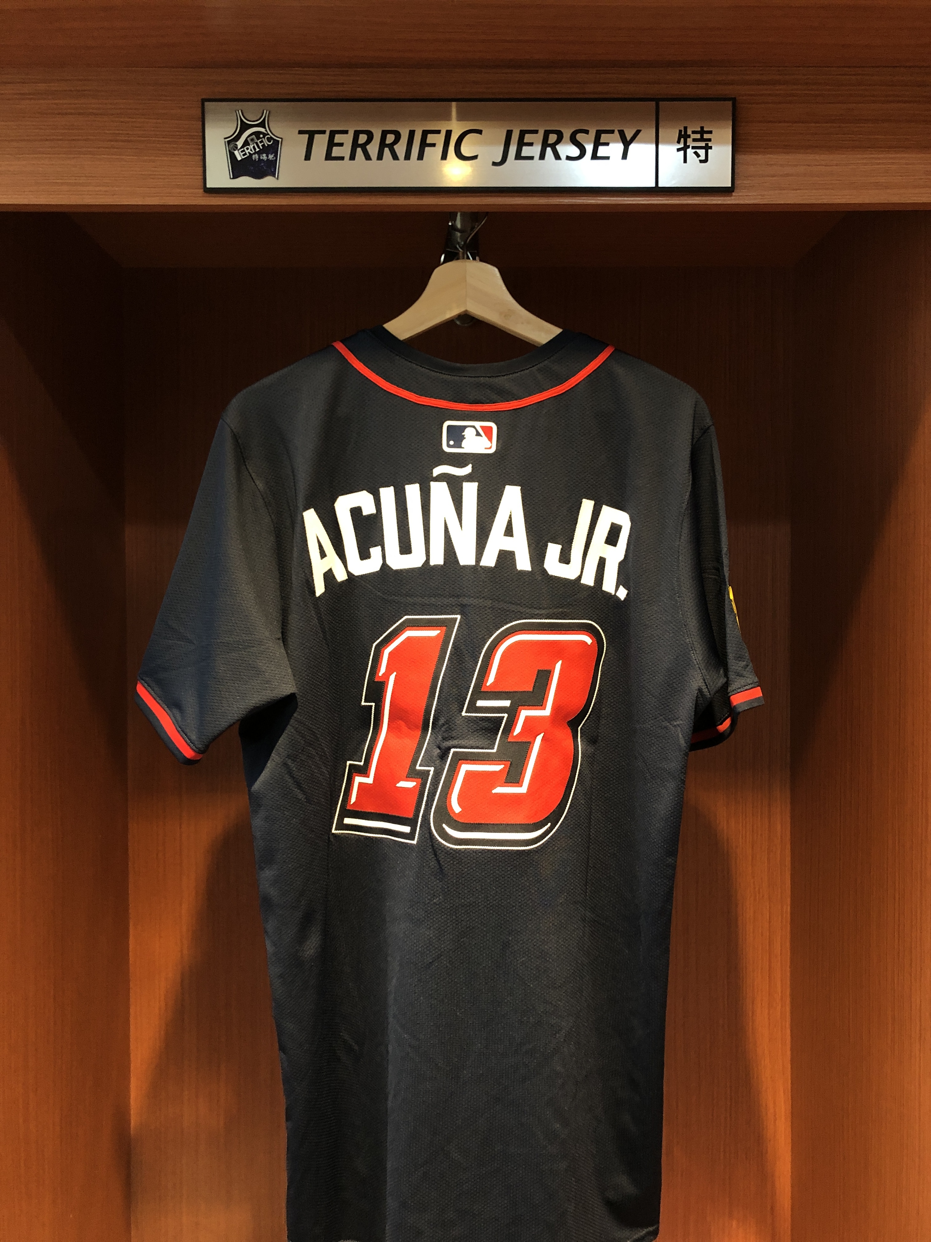 MLB球衣 Ronald Acuna Jr. 亞特蘭大勇士 賽車復古 Speedway Classic Nike Elite Player Name Jersey 球員版 電繡 全新