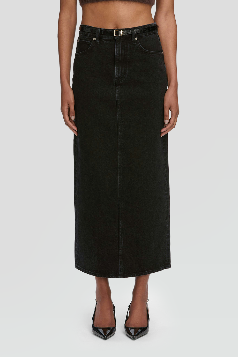 FRAME｜COLUMN 高腰直筒牛仔長裙