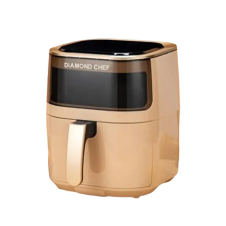 DIAMOND CHEF  4.5L 熱穿透可透視氣炸旋風鍋-奶茶色(EL22012-00300D)