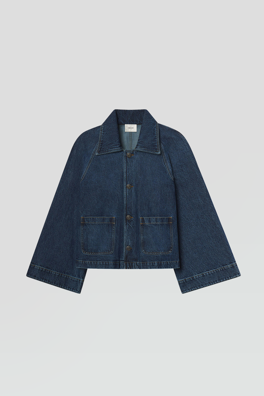 FRAME｜SWING 復古喇叭袖短版牛仔外套