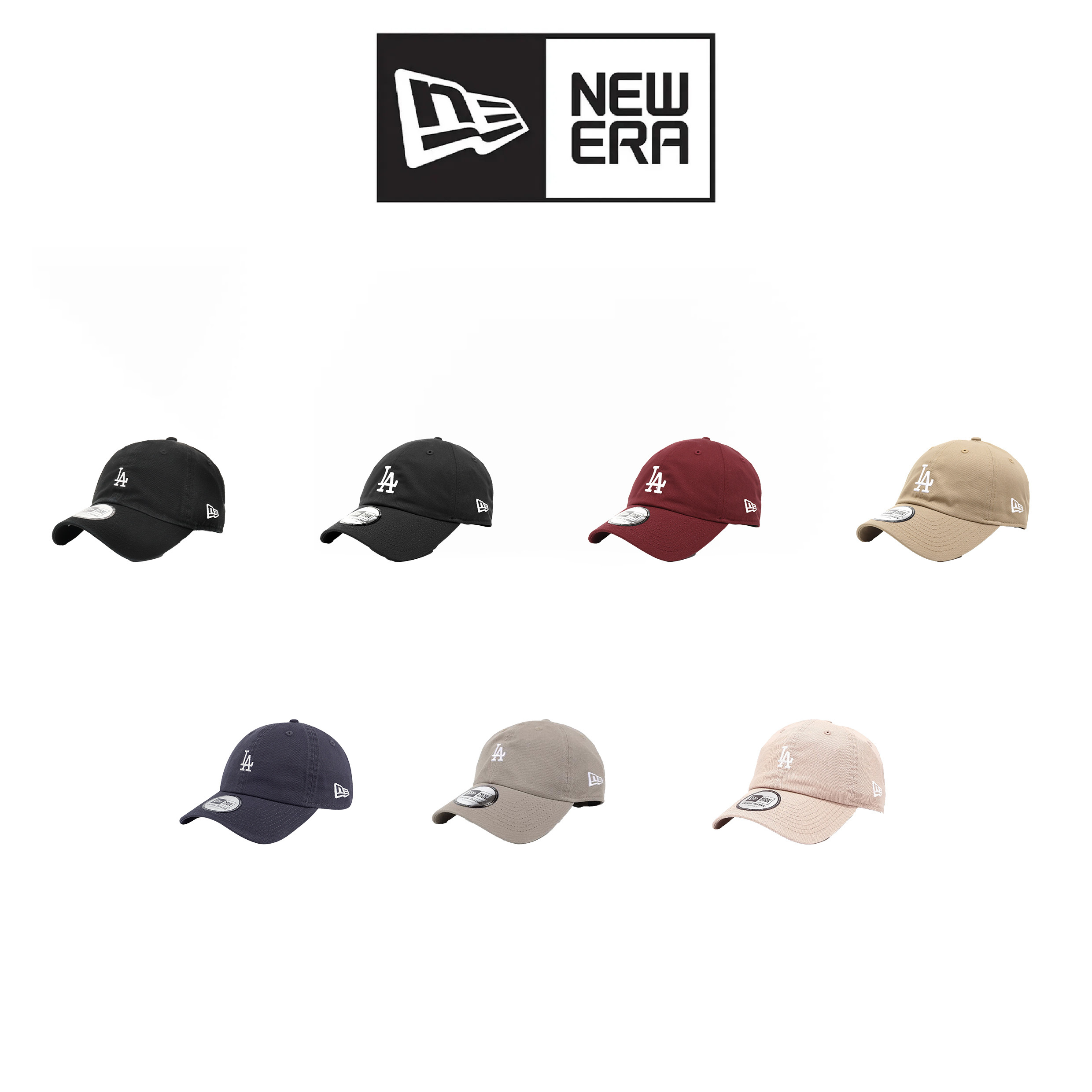 New Era Casual Classic Essential Color Era 道奇 刺繡棒球帽