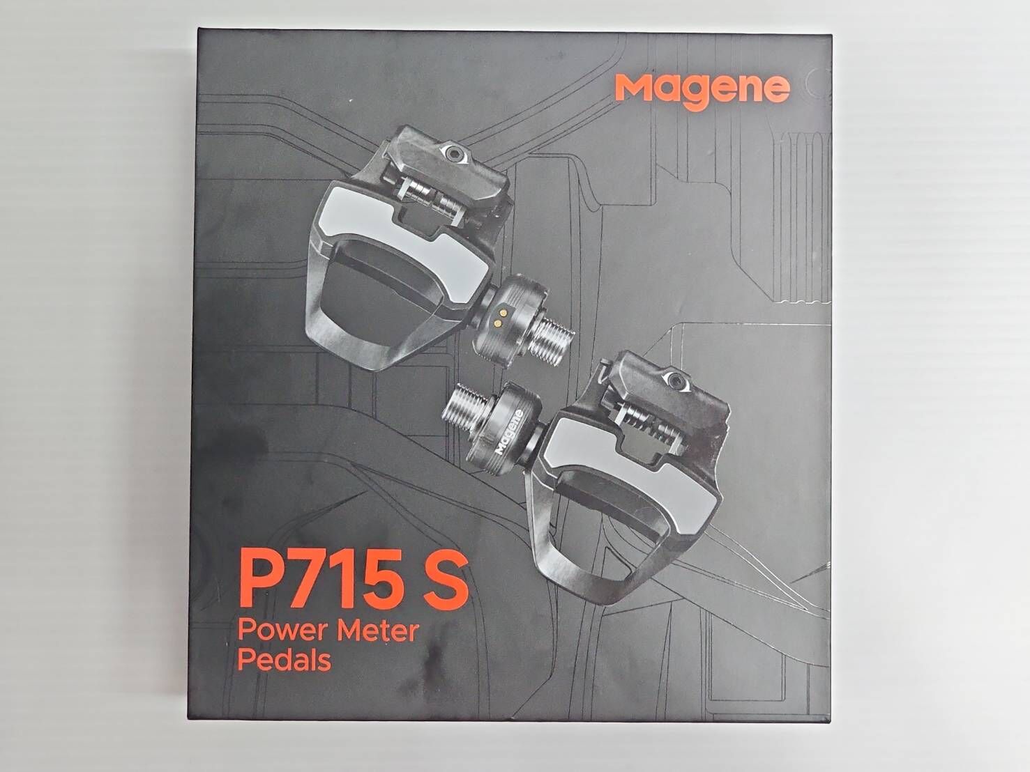 MAGENE 邁金 P715 S 功率踏板 Shimano SPD 系統功率踏板 碳纖維 電池持久續航120H 重157g 無附鞋底板