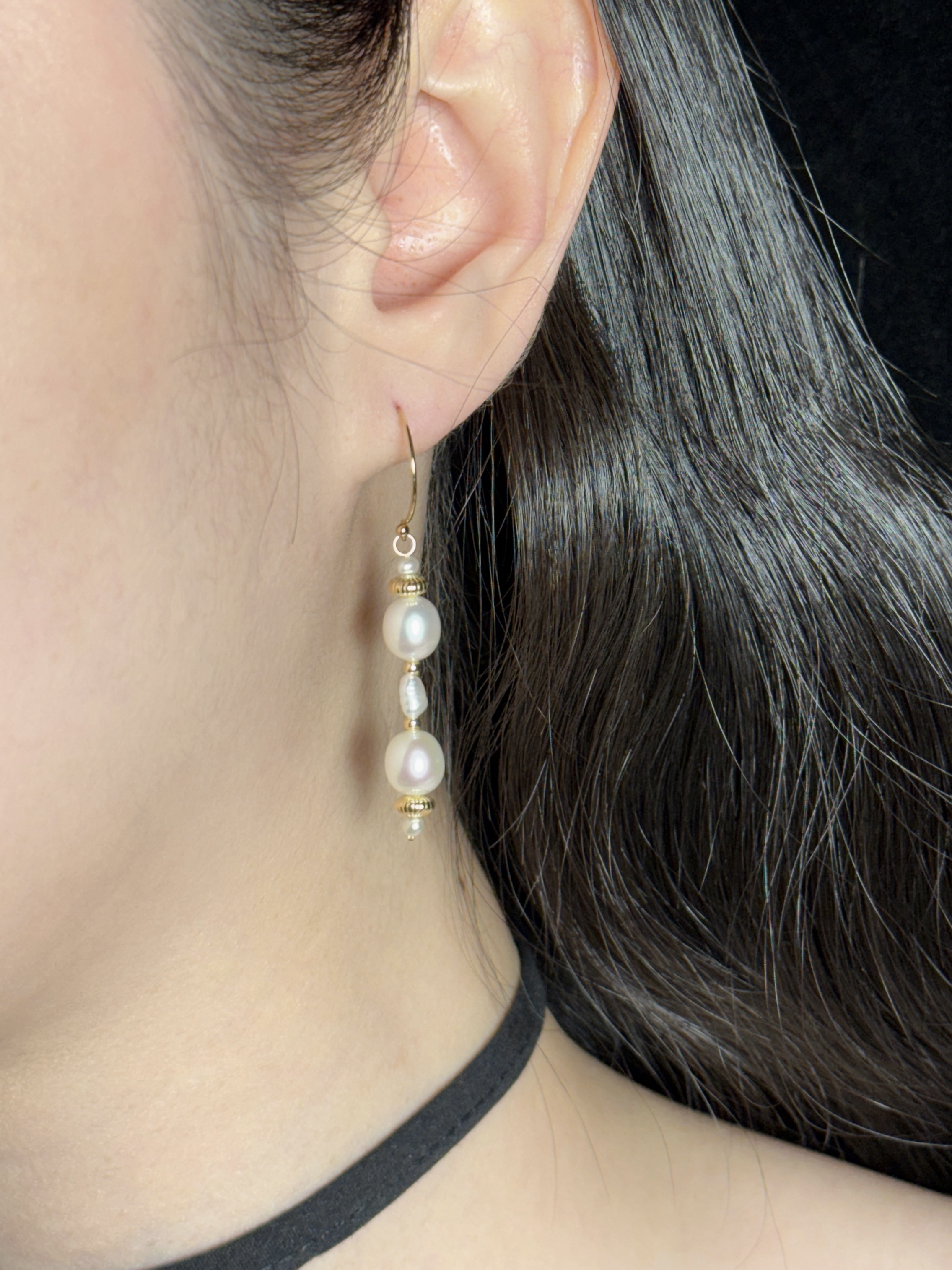 星願魔杖珍珠耳環