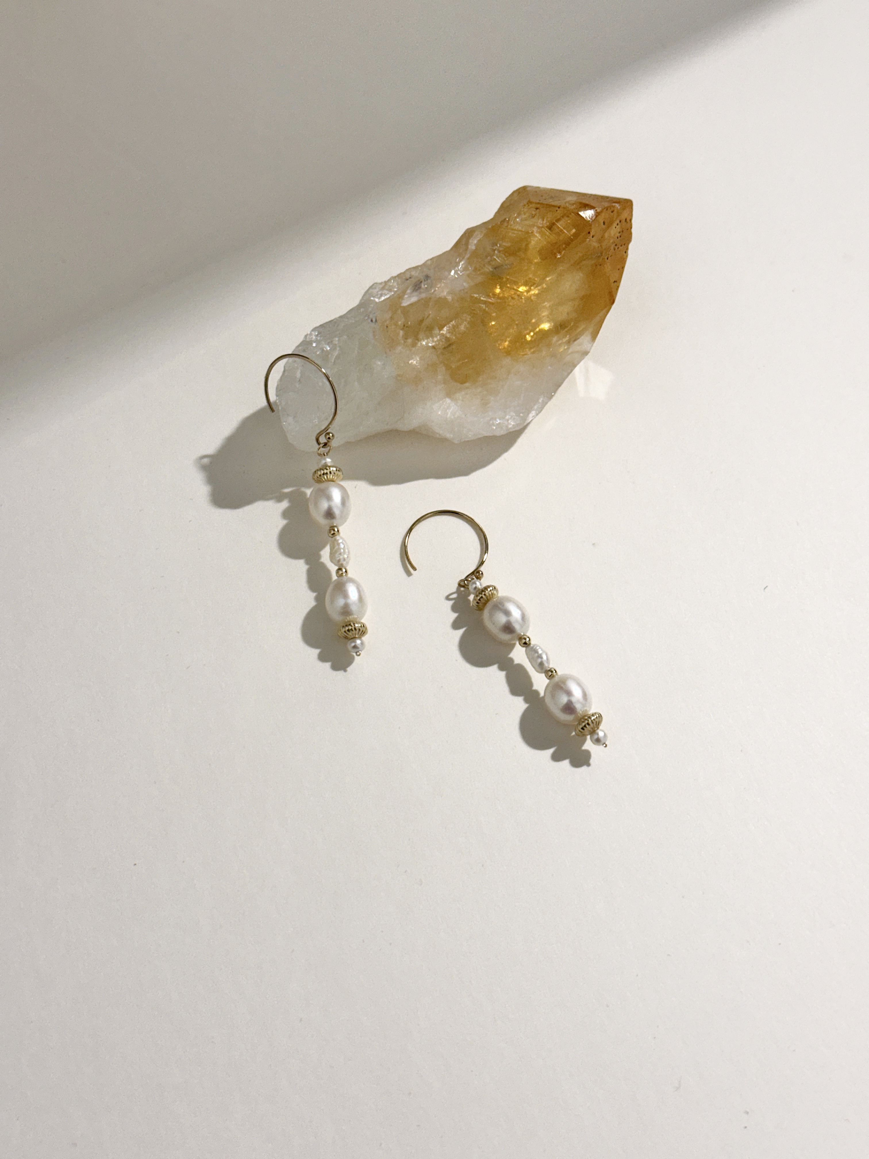 星願魔杖珍珠耳環