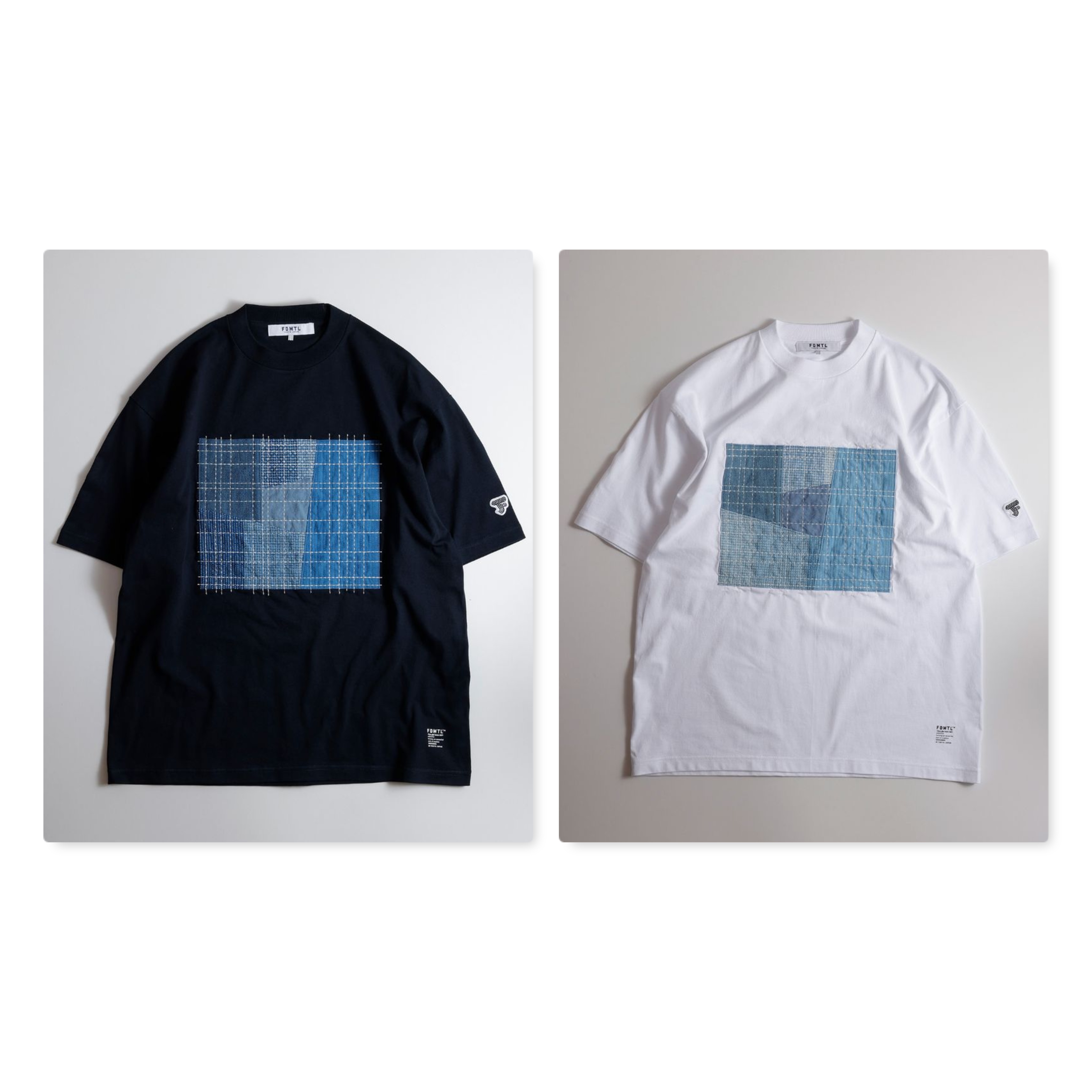 2025AW FDMTL SASHIKO PATCHWORK TEE 刺子 拼接 短袖 短T 現貨 FA25/TE14