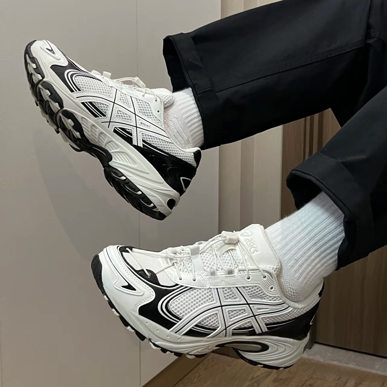 ASICS GEL-KAHANA TR V4 黑白 彈力 抽繩 休閒 復古 運動 男鞋 1203A497-100