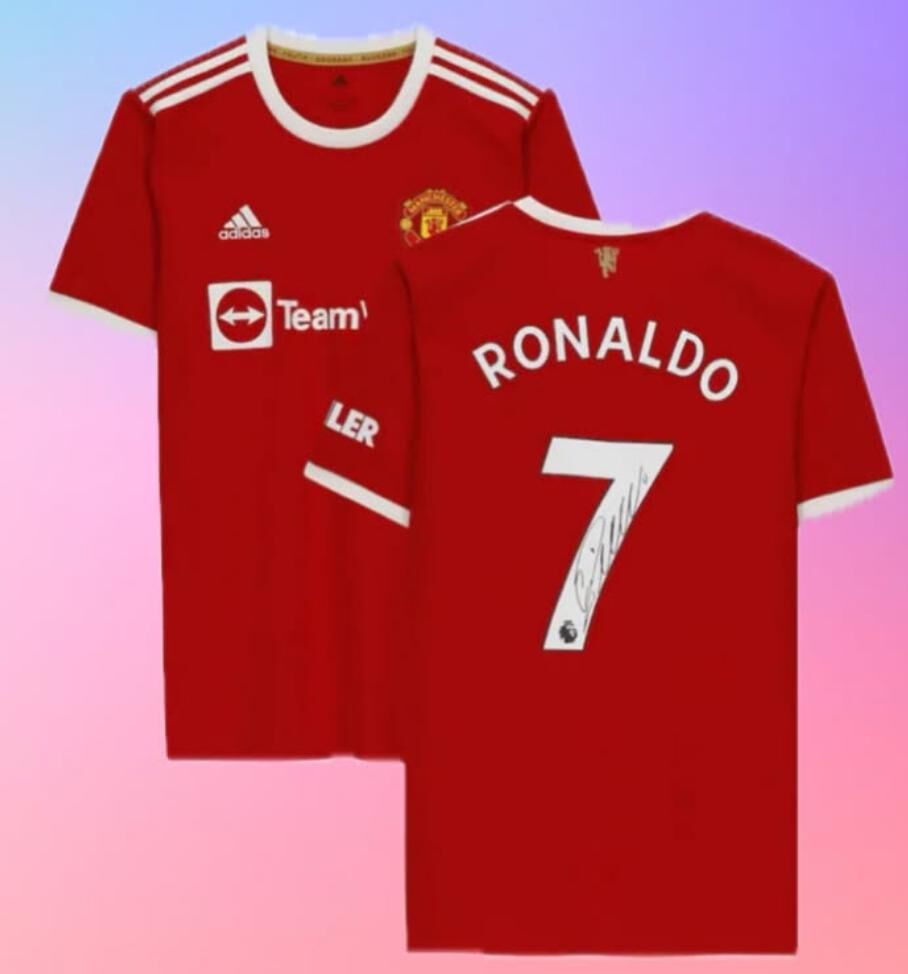 Cristiano Ronaldo曼聯簽名球衣 FANATICS權威公司認證