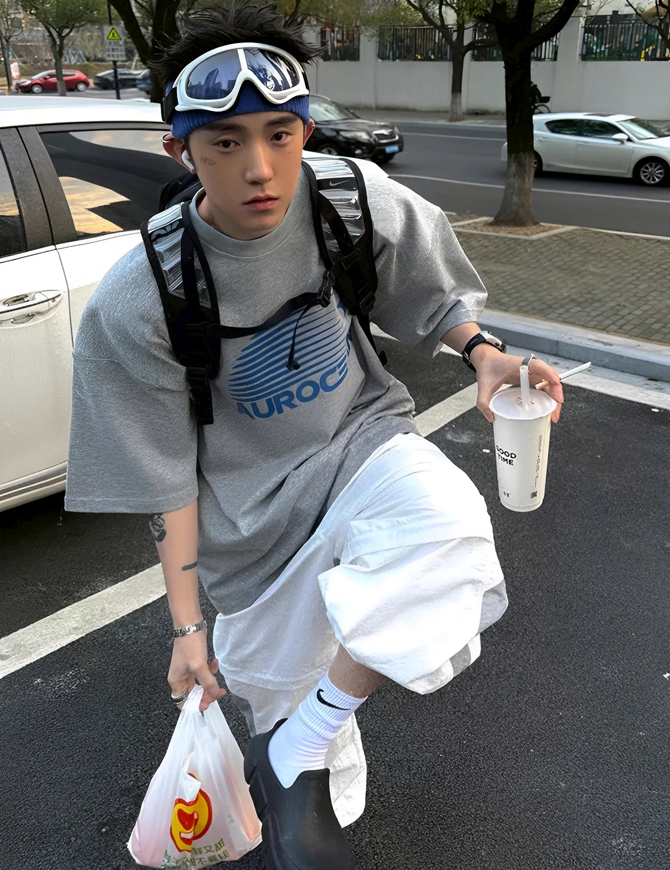 美式 休閒 星光 LOGO 純棉 短袖