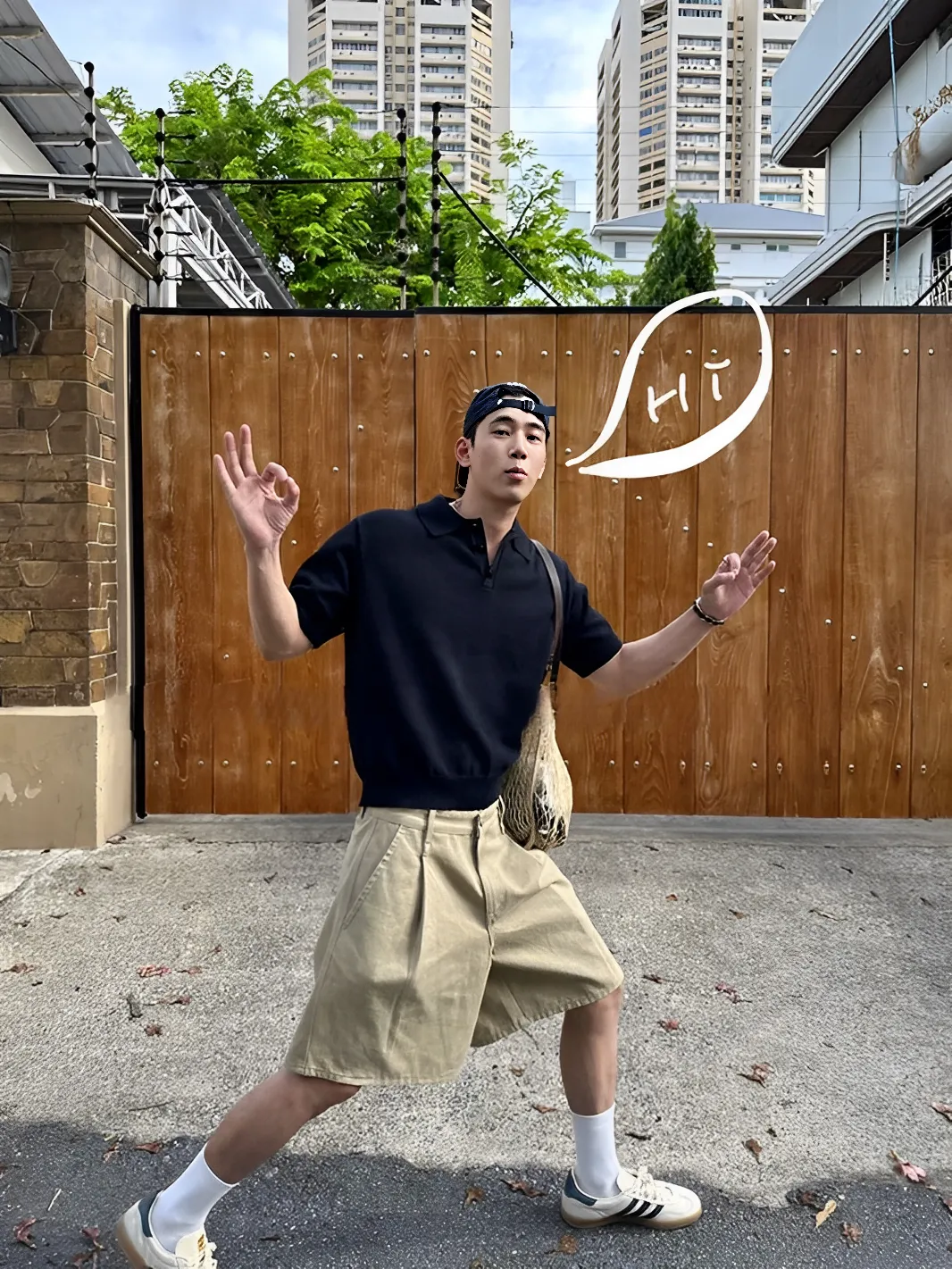 3色 冰絲 針織 短版 POLO 短袖