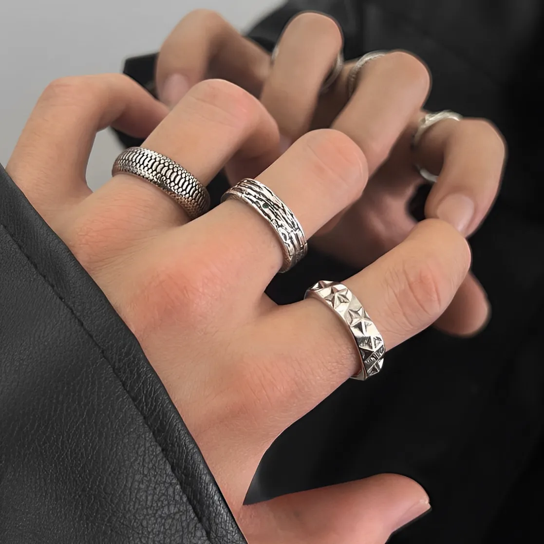 復古 小眾 調節 戒指