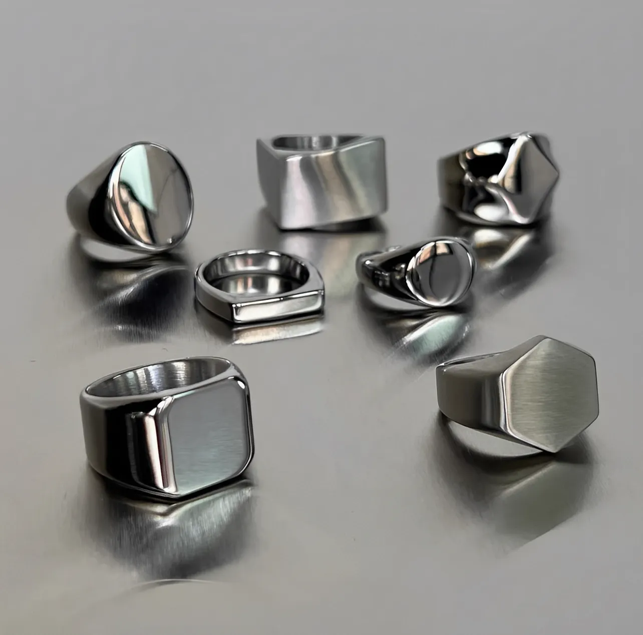 極簡 素面 幾何 設計 戒指