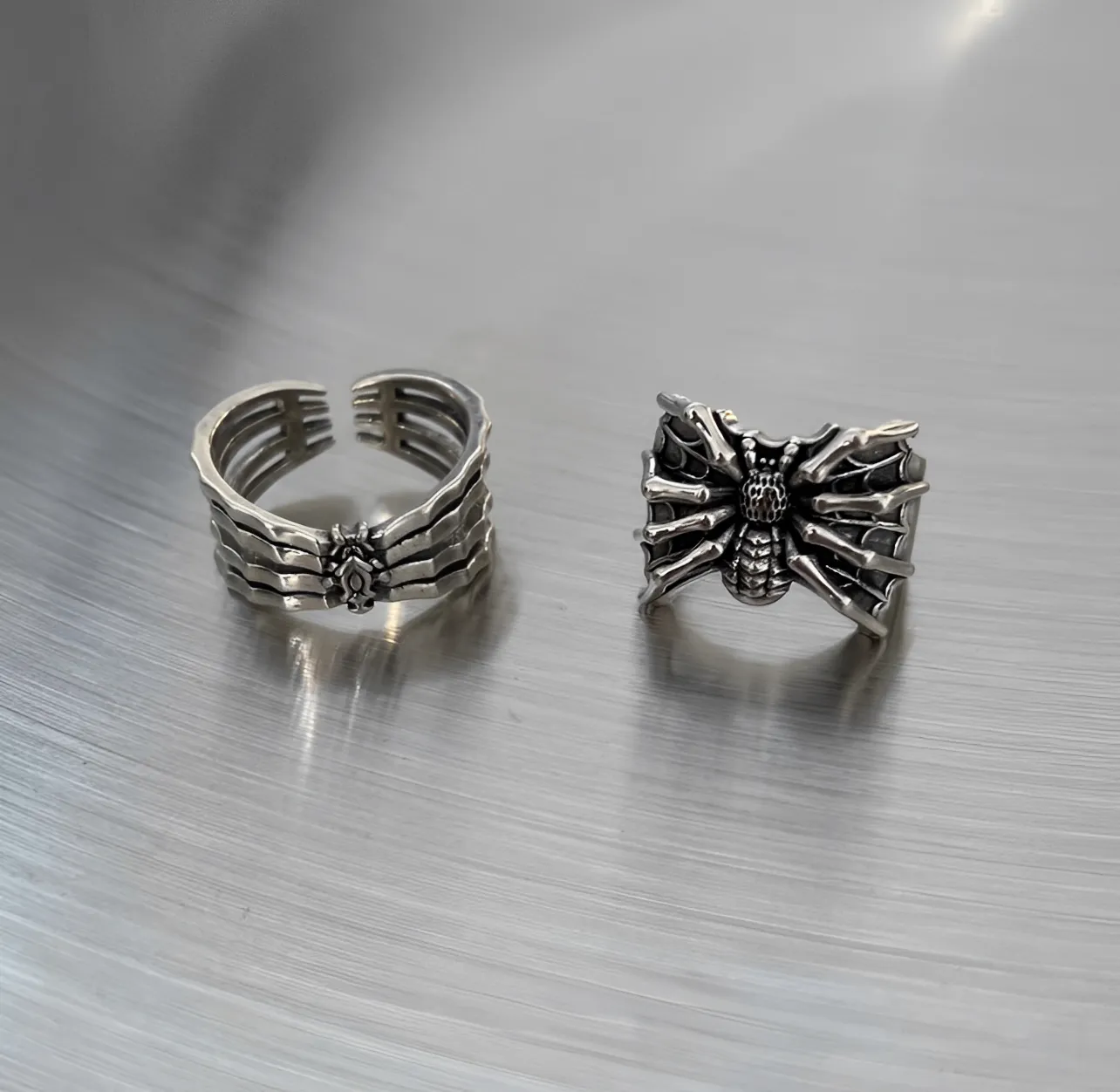 復古 蜘蛛 造型 調節 男女 戒指