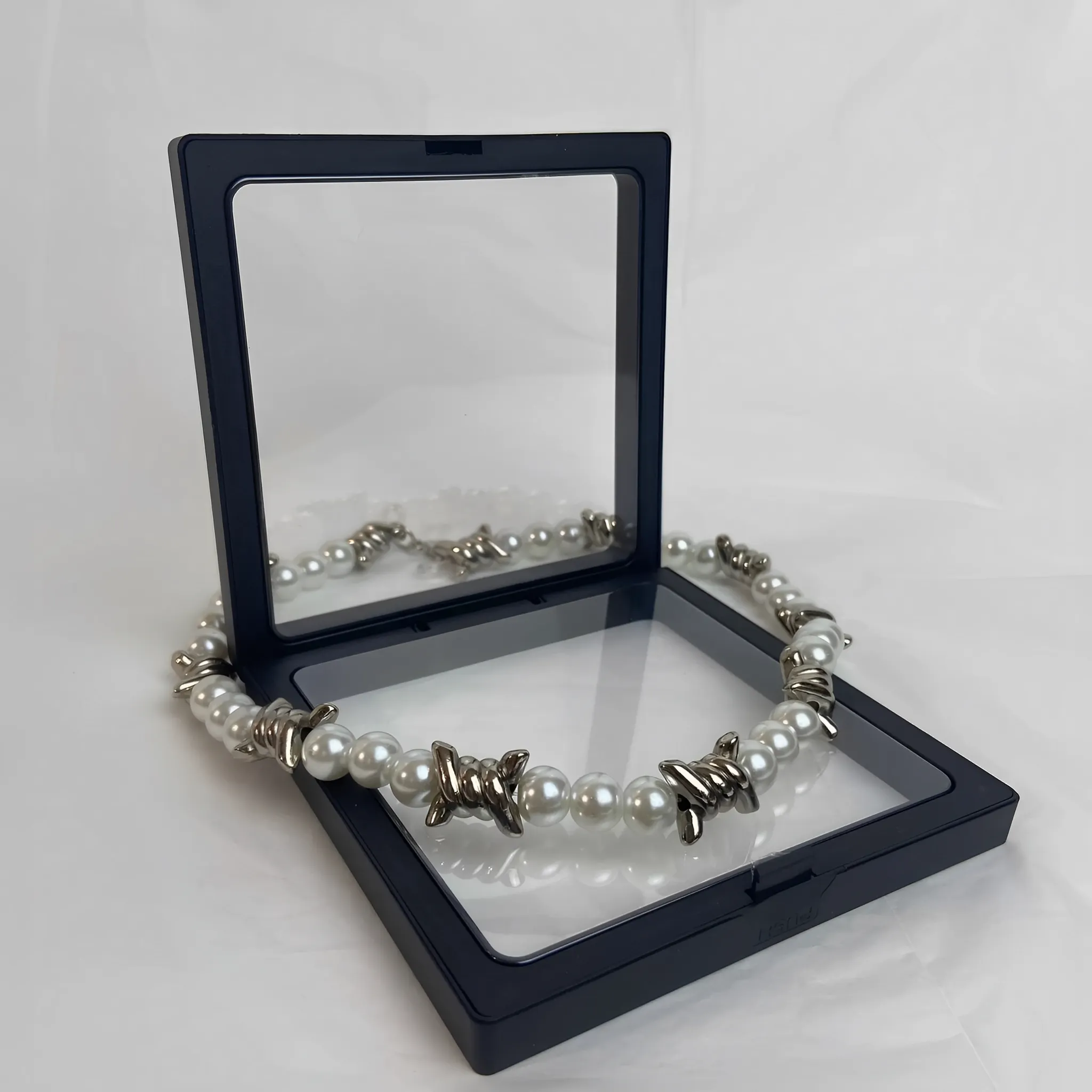 珍珠 拼接 荊棘 鎖骨 項鍊