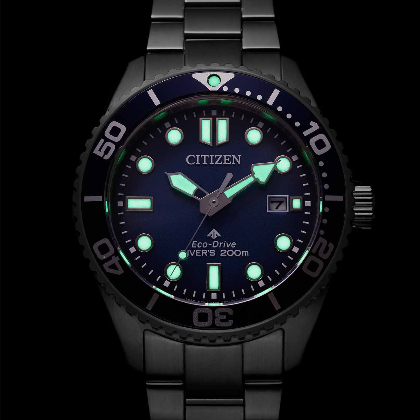 萬年鐘錶- Citizen PROMASTER 星辰錶深海藍200米光動能潛水錶BN0260-54L
