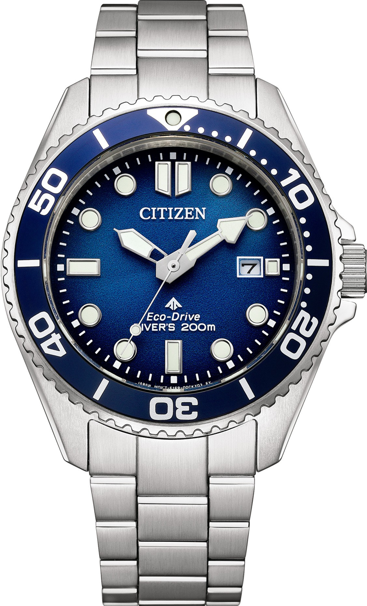 萬年鐘錶 - Citizen PROMASTER 星辰錶   深海藍200米光動能潛水錶 BN0260-54L 錶徑40.6MM