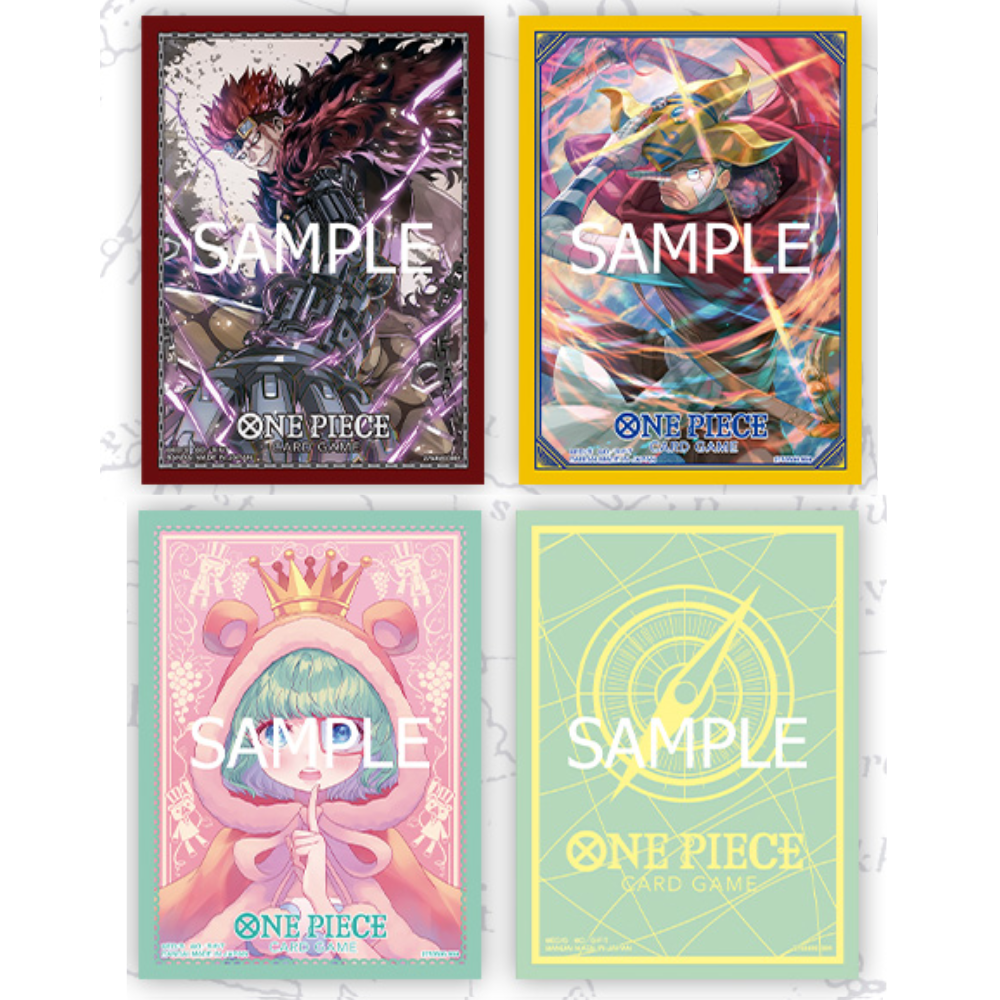 One Piece 卡牌遊戲 官方卡套 第9彈 尤斯塔斯・基德/狙擊王/砂糖/常規 薄荷綠&檸檬黃