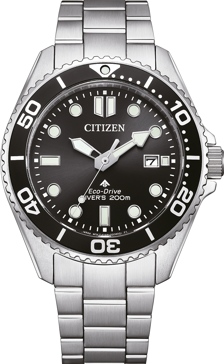 萬年鐘錶 - Citizen PROMASTER 星辰錶   黑面200米光動能潛水錶 BN0261-51E 錶徑40.6MM