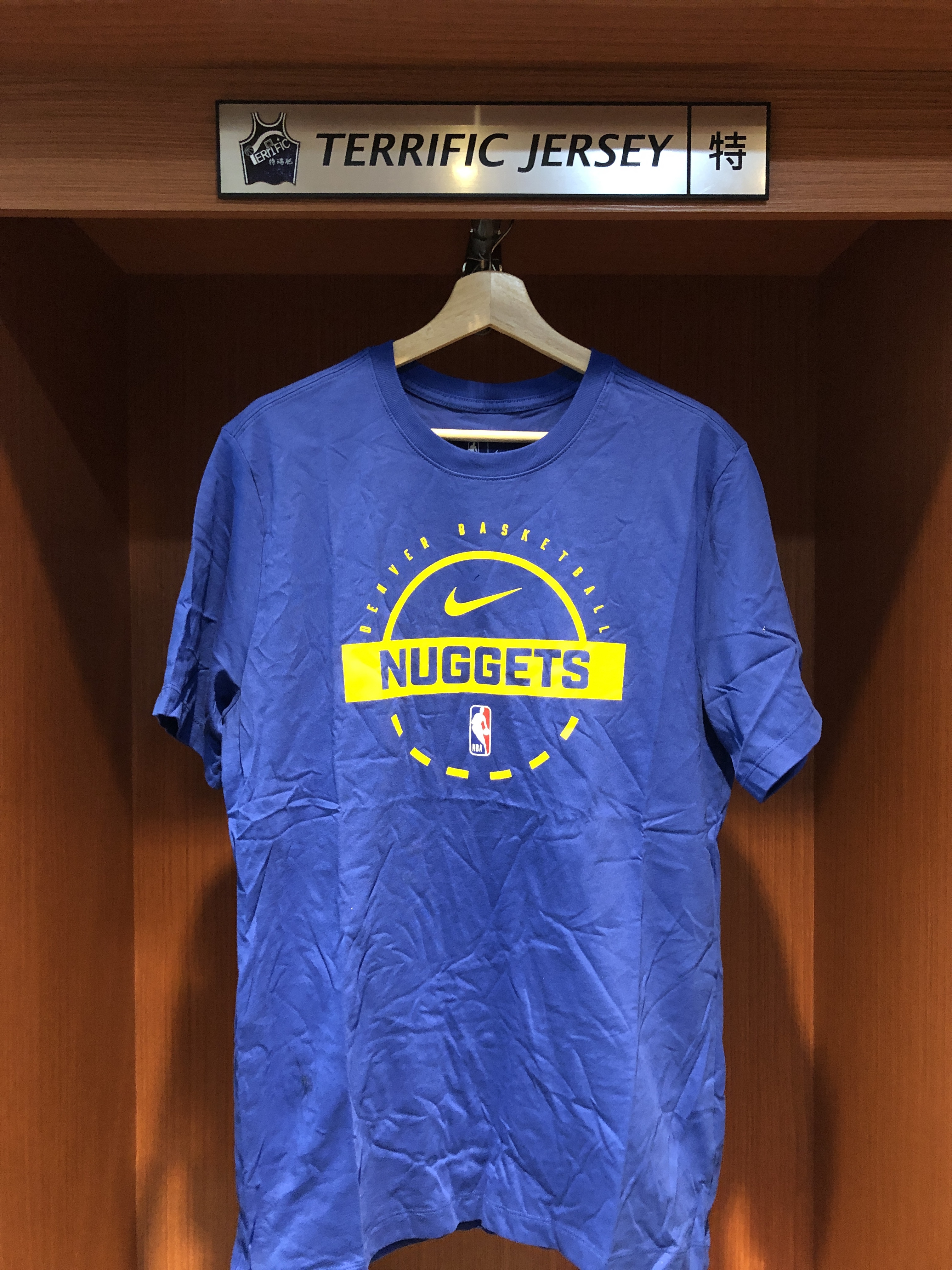 NBA短袖 Denver Nuggets 丹佛金塊藍 25-26 熱身短袖 球員實穿款 Nike Practice Tee 棉質 全新