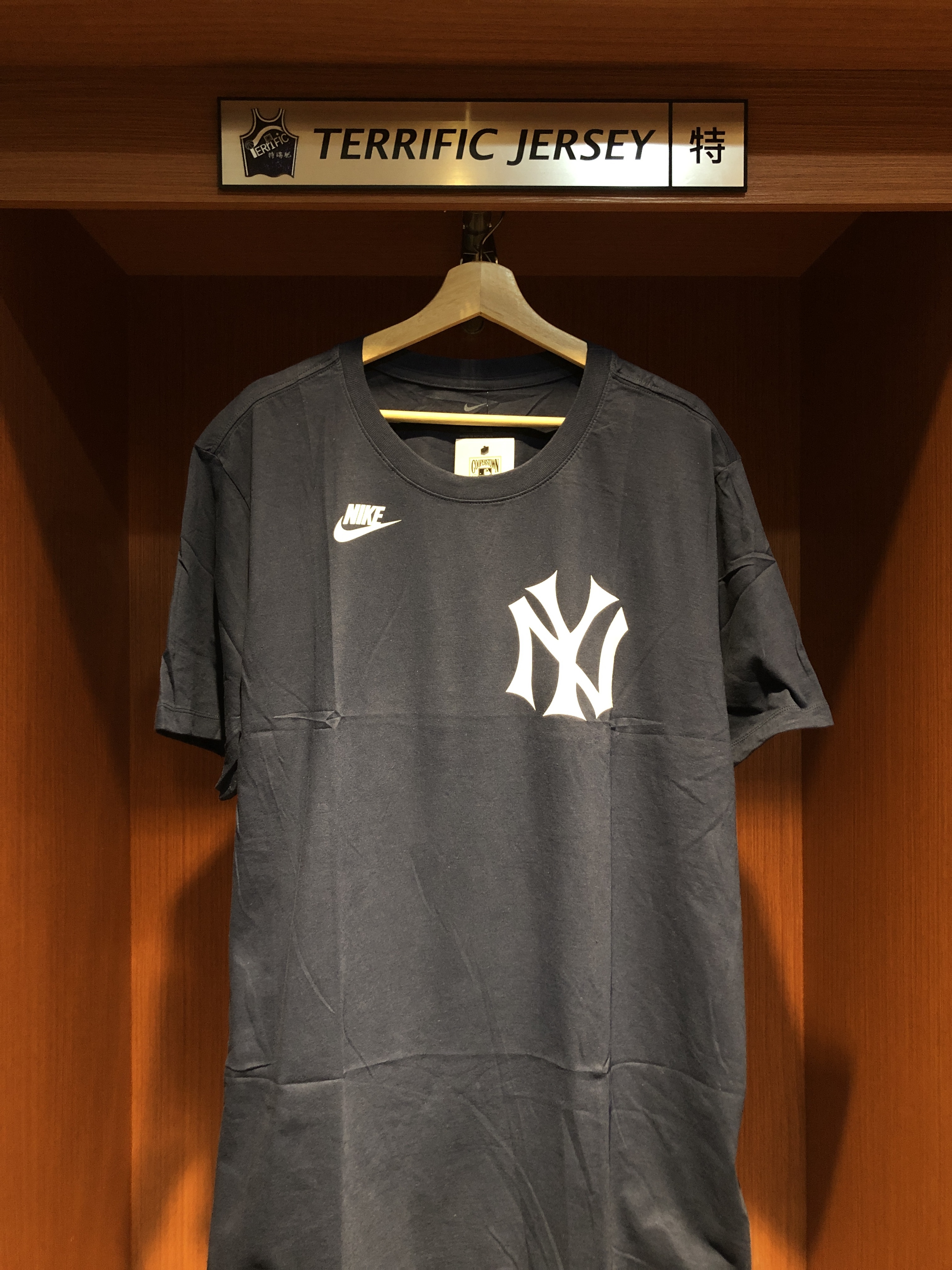 MLB短袖 Derek Jeter 紐約洋基深藍 復古 Nike Player Name Tee 棉質 短袖 全新