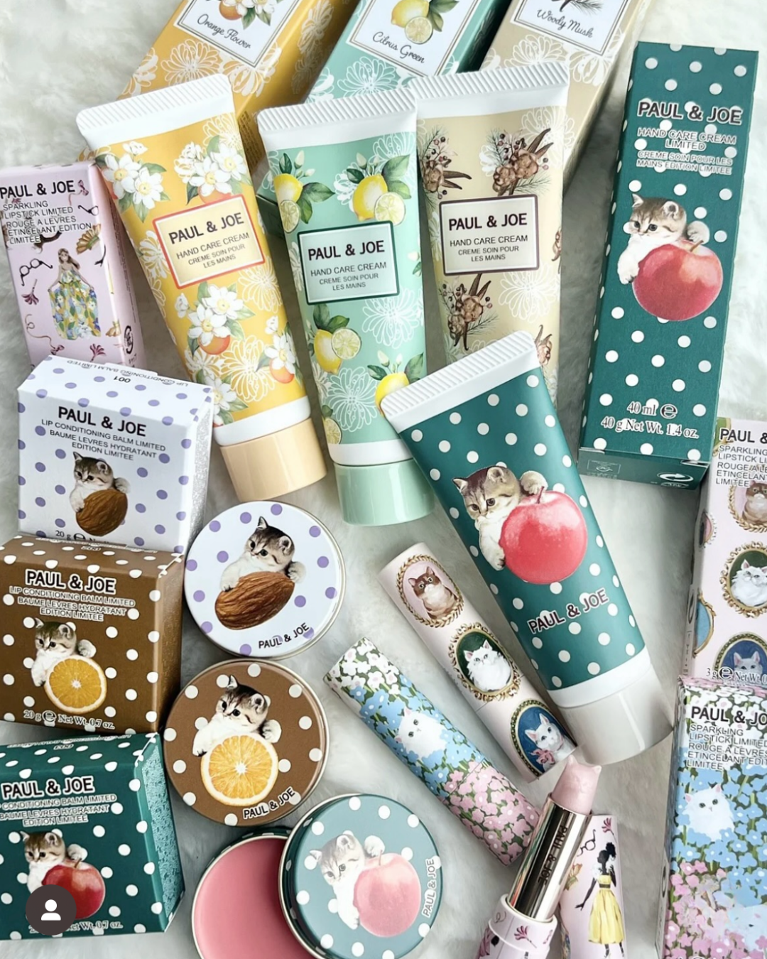 [限定] PAUL & JOE BEAUTE Holiday Collection 2025 Hand Care Cream / Lip Conditioning Balm / Sparkling Lipstick