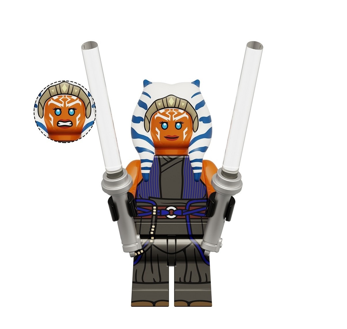 Star Wars Ahsoka Tano Custom Minifigures Minifigs Fit Lego KDL843 K2285