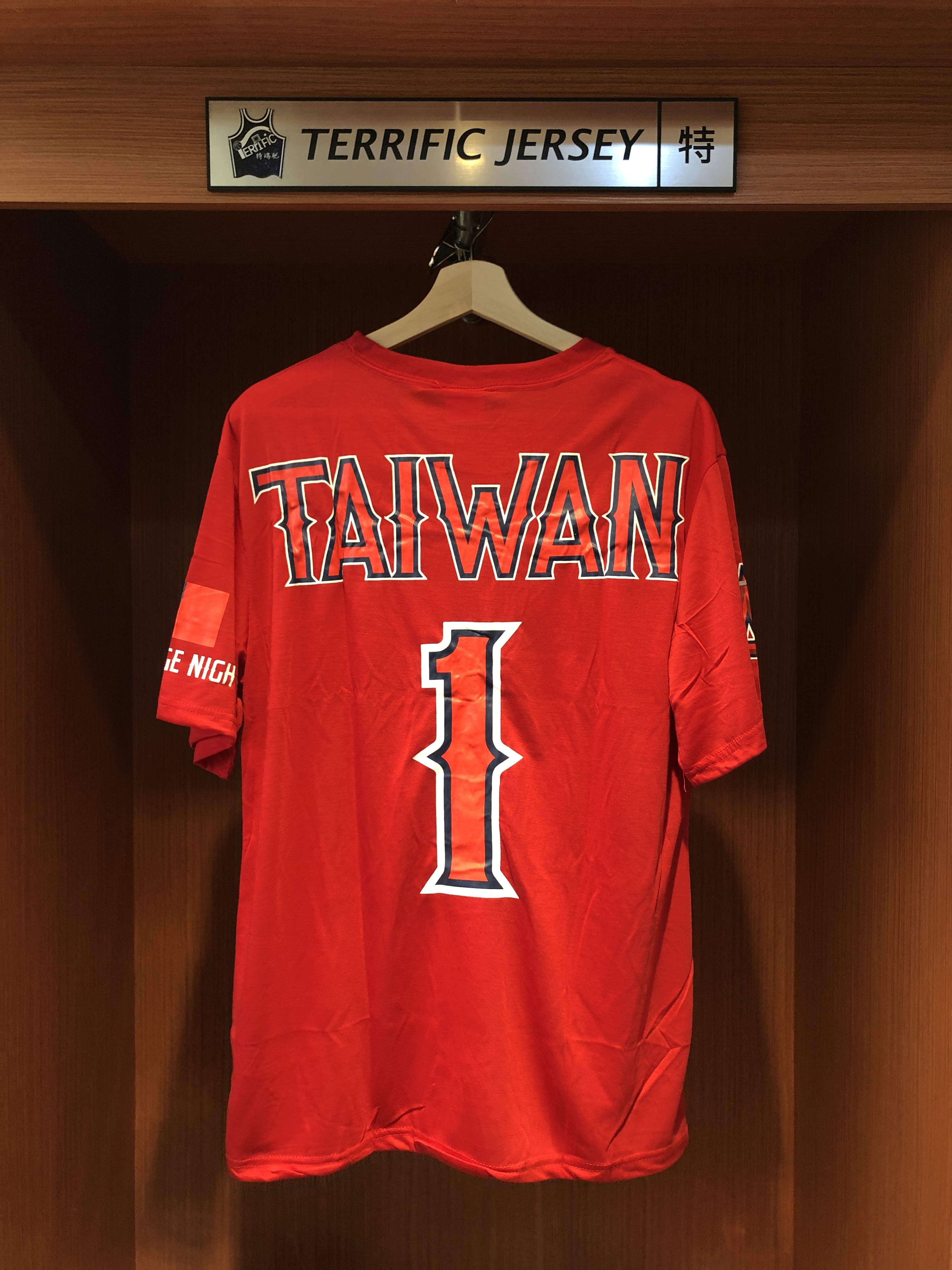MLB短袖 Taiwan 洛杉磯天使紅 台灣日 主題日活動 長榮 Replica Tee 燙印 排汗 全新