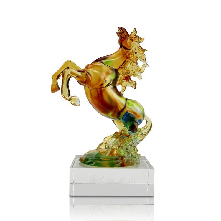 鹿港窯禮品館｜琉璃馬擺件 馬到成功一馬當先 走馬上任開業開市高檔禮品首選