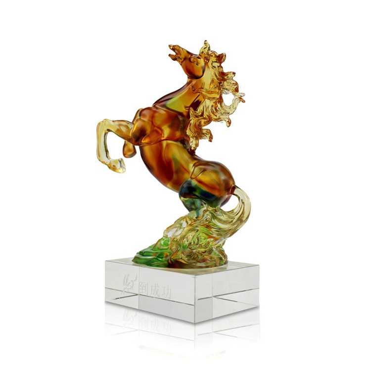 鹿港窯禮品館｜琉璃馬擺件 馬到成功一馬當先 走馬上任開業開市高檔禮品首選