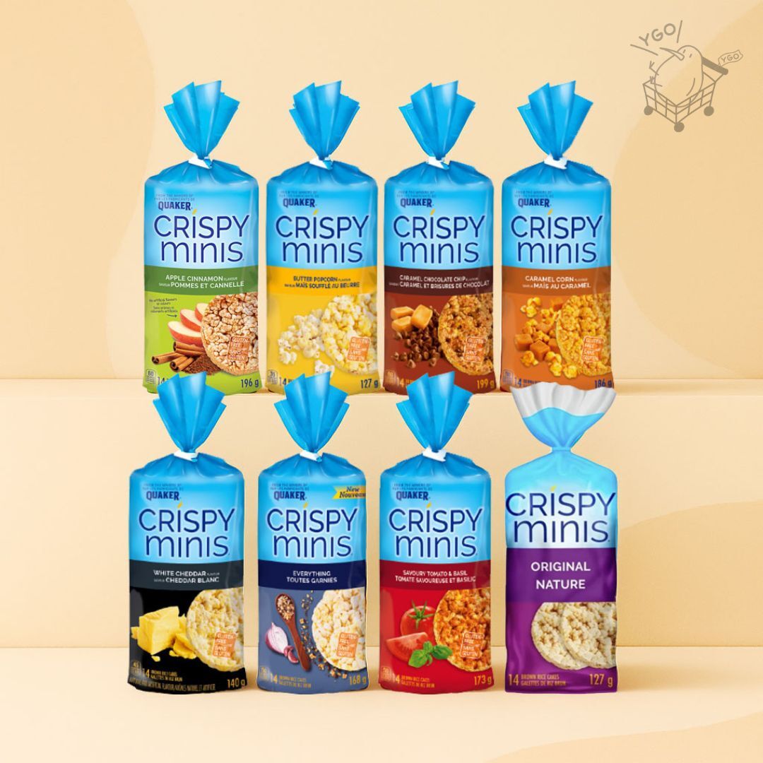 Quaker 桂格 Crispy Minis 大米餅系列 - 一包14片 多種口味