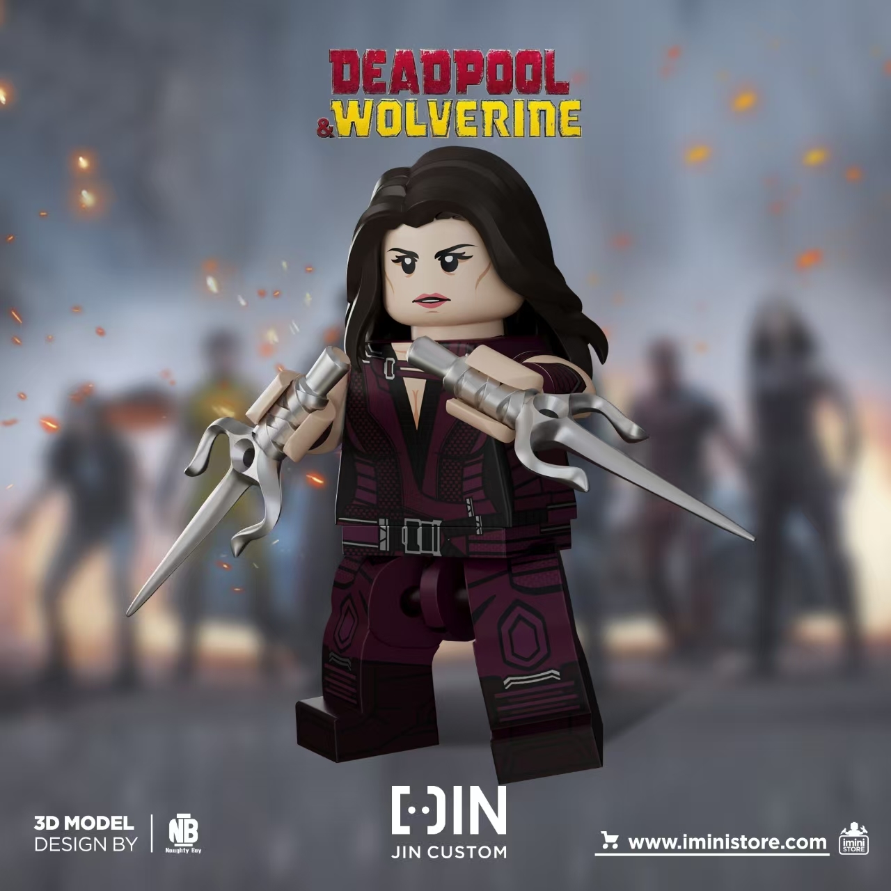 [Jin Custom][In Stock] DP3 - Elektra [PADprinted]