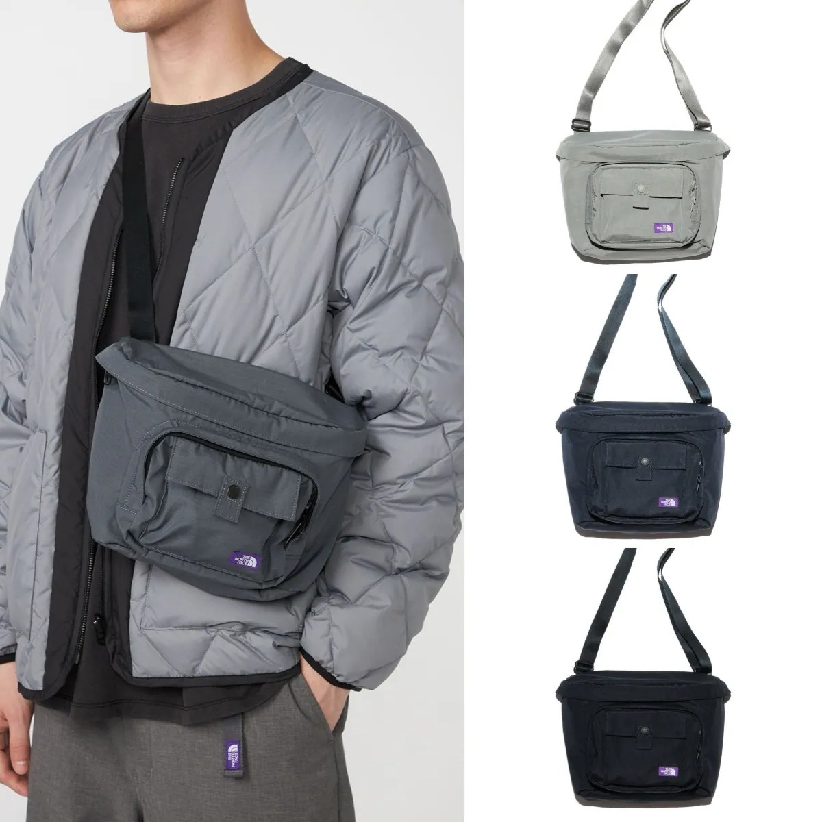 預購┃日本 TNF 紫標 Mountain Wind Shoulder Bag 5L 側背包 小包