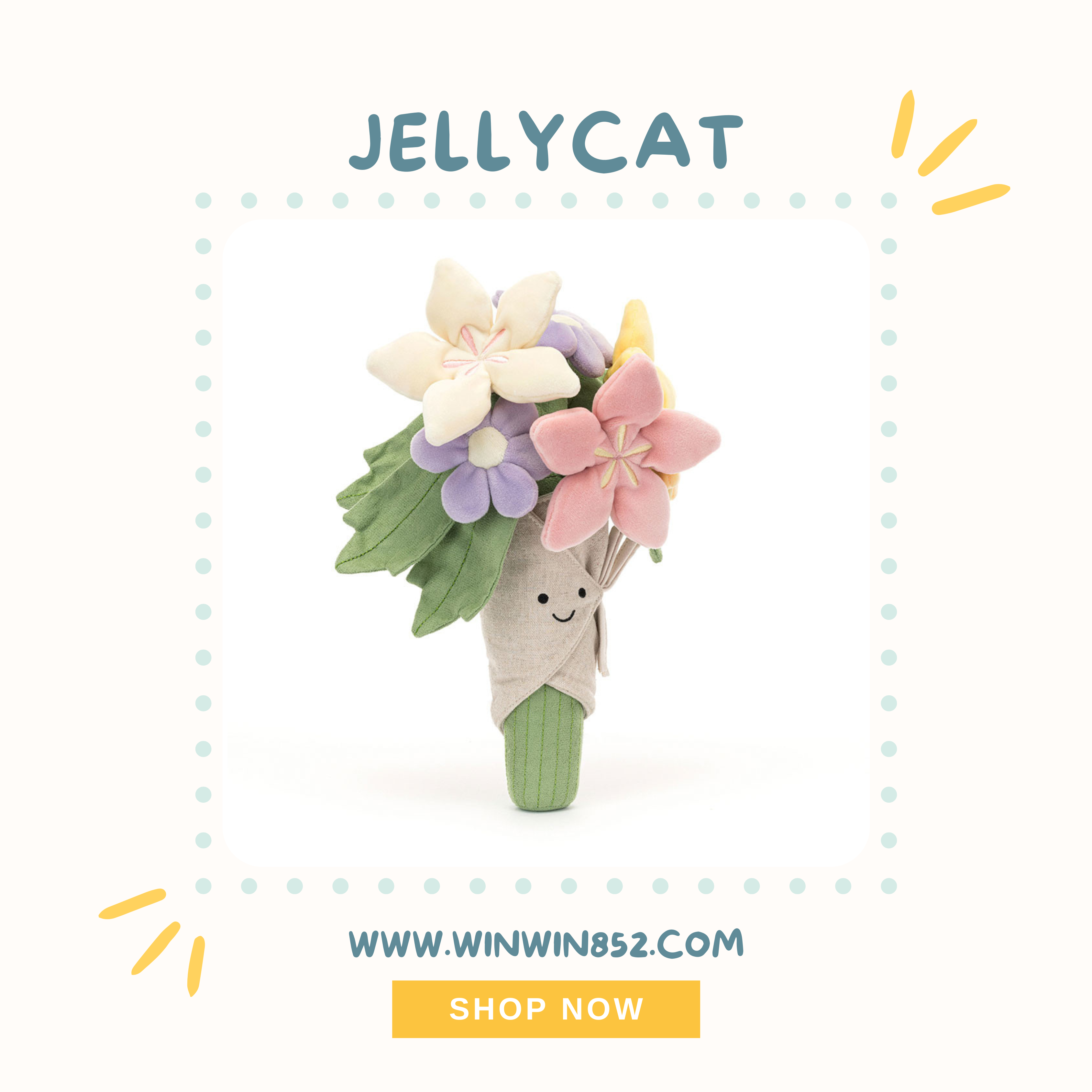 Jellycat Amuseables Bouquet of Flowers